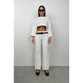 Women's Oversize Knitwear Blouse & Trousers Set