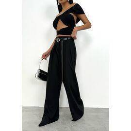 Women's Pleat Detail Belted Trousers