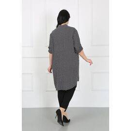 Women's Patterned Cotton Viscose Plus Size Tunic