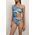 Women's One Shoulder Patterned Swimsuit