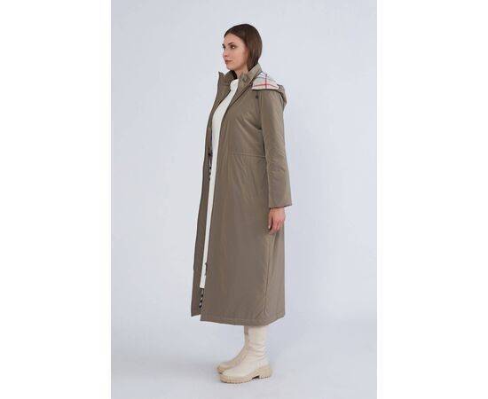 Women's Hooded Midi Coat (Kaban)