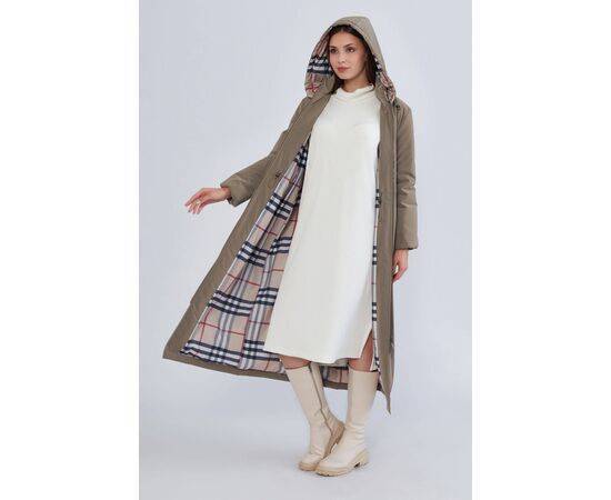 Women's Hooded Midi Coat (Kaban)