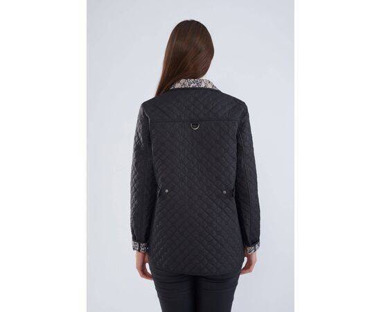 Women's Quilted Coat with Patterned Lining (Mont)