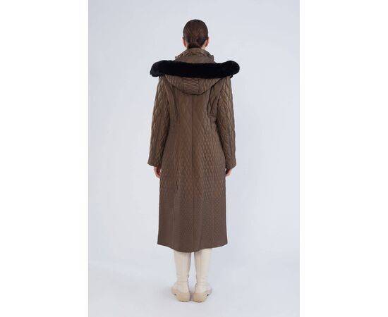 Women's Midi Length Quilted Coat (Kaban)