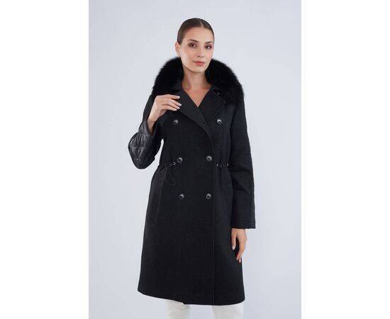 Women's Cashew Coat with Raccoon Fur Collar (Kaban)