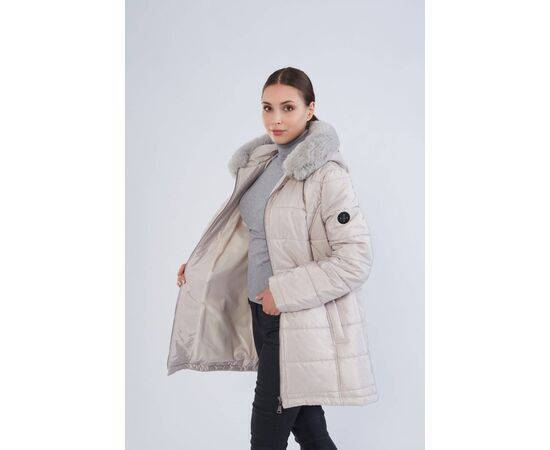 Women's Plus Size Faux Fur Puffer Coat (Kaban)