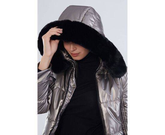 Women's Hooded Coat Collar Fur Detail (Mont)