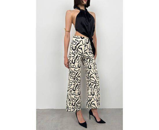 Women's Patterned Tube Leg Trousers