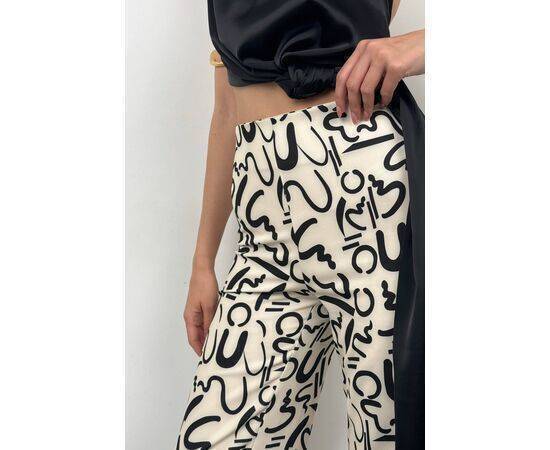 Women's Patterned Tube Leg Trousers