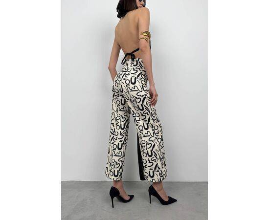 Women's Patterned Tube Leg Trousers