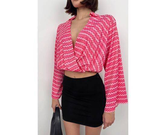 Women's Bat Sleeve Patterned Blouse