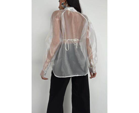 Women's Organza Shirt with Pockets