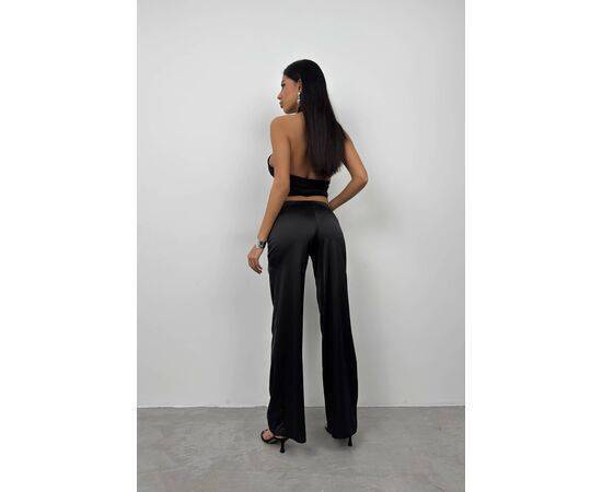 Women's Front Tie Satin Trousers