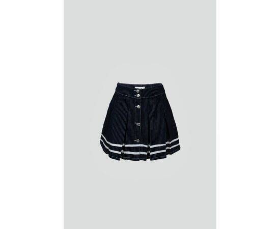 Women's Striped Pleated Skirt