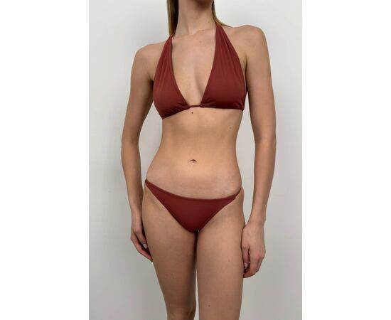 Women's Triangle Gathered Bikini Set