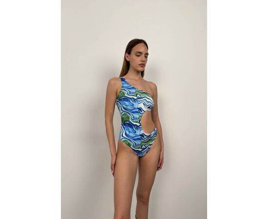 Women's One Shoulder Patterned Swimsuit