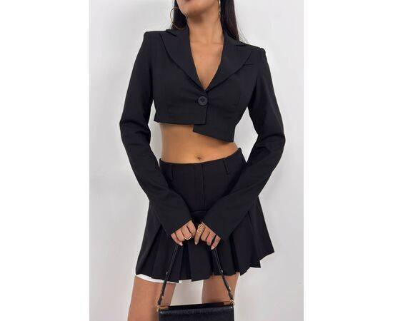 Women's Asymmetrical Single Button Jacket