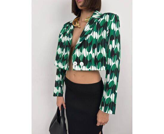 Women's Patterned Crop Jacket