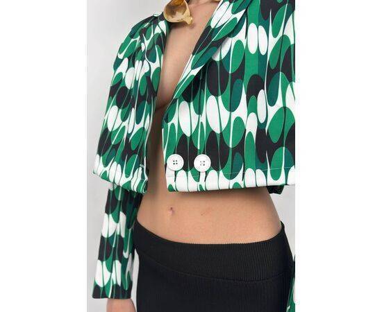 Women's Patterned Crop Jacket