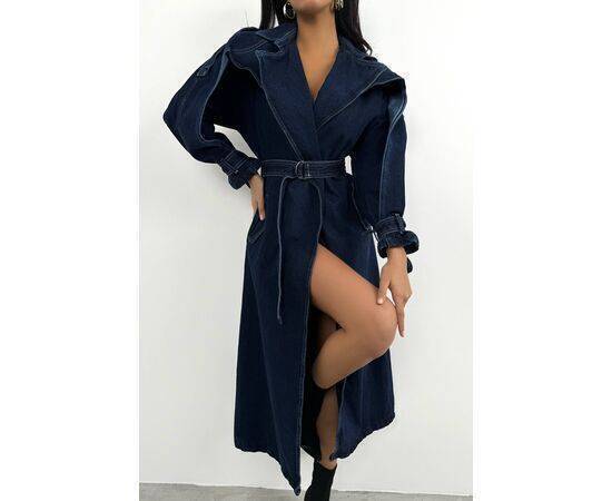 Women's Denim Trench Coat