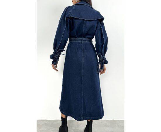 Women's Denim Trench Coat