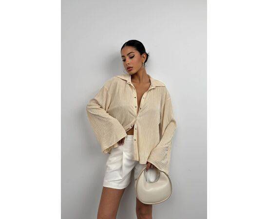 Women's Oversize Textured Shirt