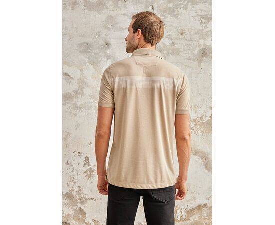 Polo Neck Short Sleeve T-Shirt with Pockets