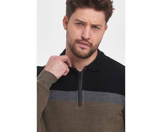 Polo Neck Sweatshirt with Zipper