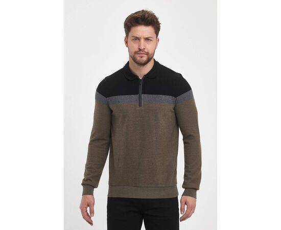 Polo Neck Sweatshirt with Zipper