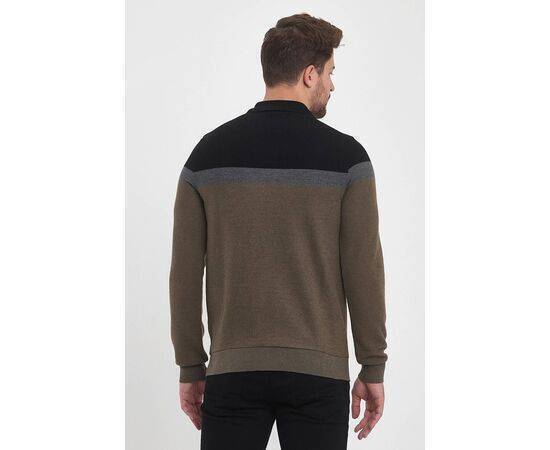 Polo Neck Sweatshirt with Zipper