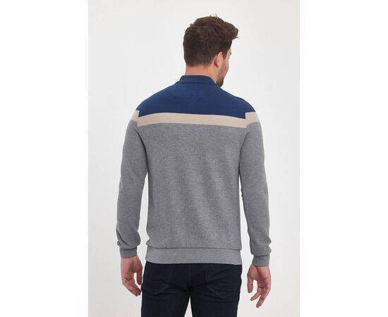 Polo Neck Sweatshirt with Zipper