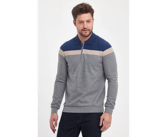 Polo Neck Sweatshirt with Zipper