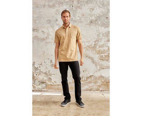 Polo Neck Short Sleeve T-Shirt with Pocket