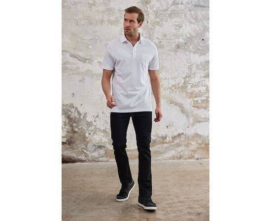 Polo Neck Short Sleeve T-Shirt with Pocket