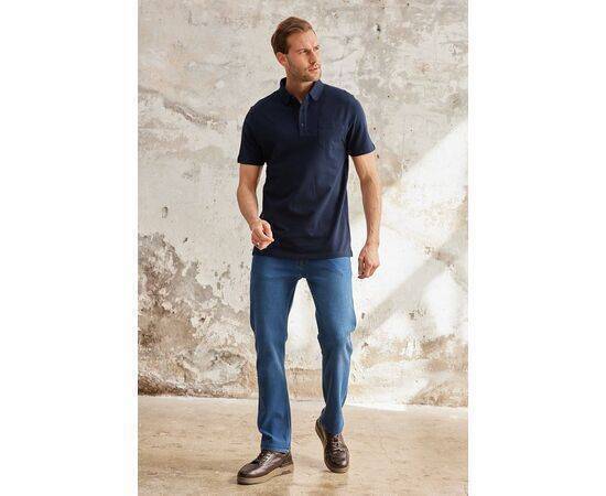 Polo Neck Short Sleeve T-Shirt with Pocket