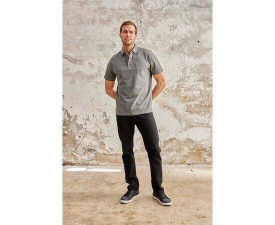 Polo Neck Short Sleeve T-Shirt with Pocket