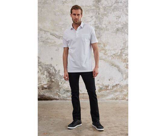 Polo Neck Short Sleeve T-Shirt with Pocket