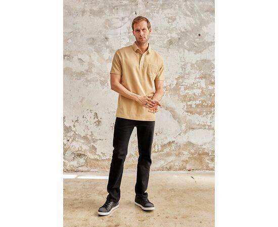 Polo Neck Short Sleeve T-Shirt with Pocket