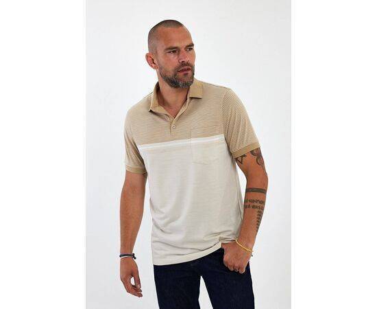 Polo Neck Short Sleeve T-shirt with Pocket