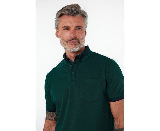 Polo Collar Short Sleeve T-Shirt with Pockets