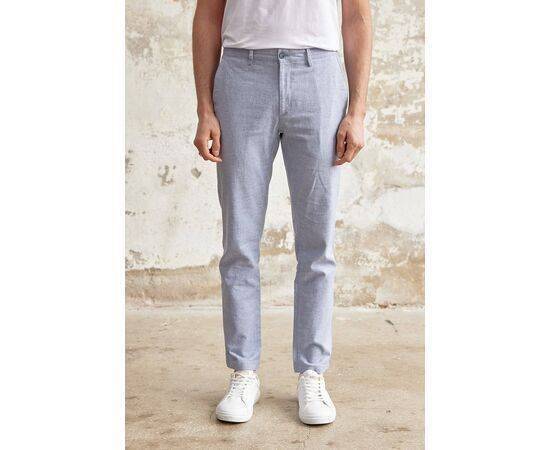 Linen Chino Trousers with Side Pockets