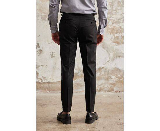 Double Pleated Side Trousers with Pockets