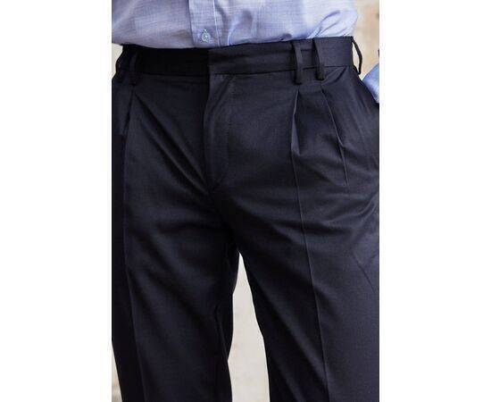 Double Pleated Side Trousers with Pockets