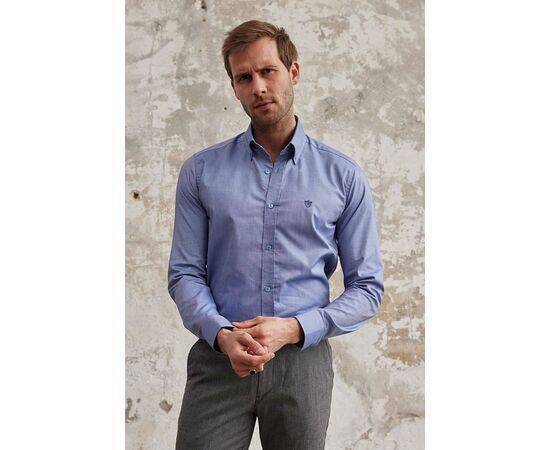 Oxford Classic Fit Buttoned Collar Long Sleeve Cotton Shirt