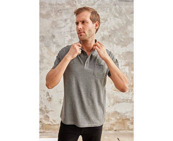 Polo Neck Short Sleeve T-Shirt with Pocket