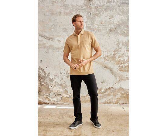 Polo Neck Short Sleeve T-Shirt with Pocket