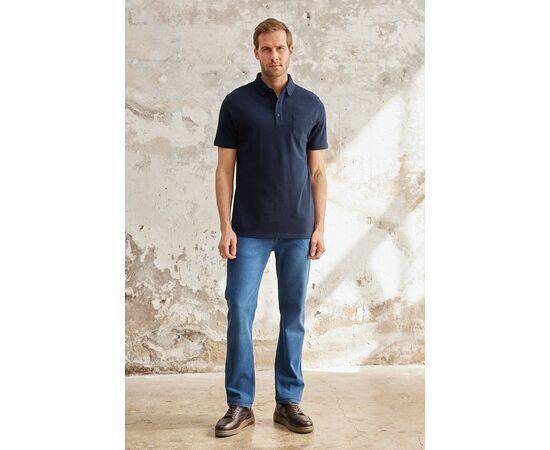 Polo Neck Short Sleeve T-Shirt with Pocket