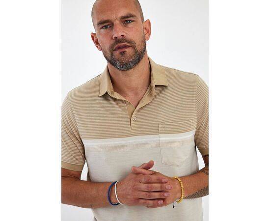 Polo Neck Short Sleeve T-shirt with Pocket