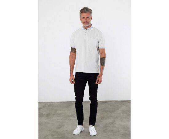 Polo Collar Short Sleeve T-Shirt with Pockets