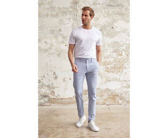 Linen Chino Trousers with Side Pockets